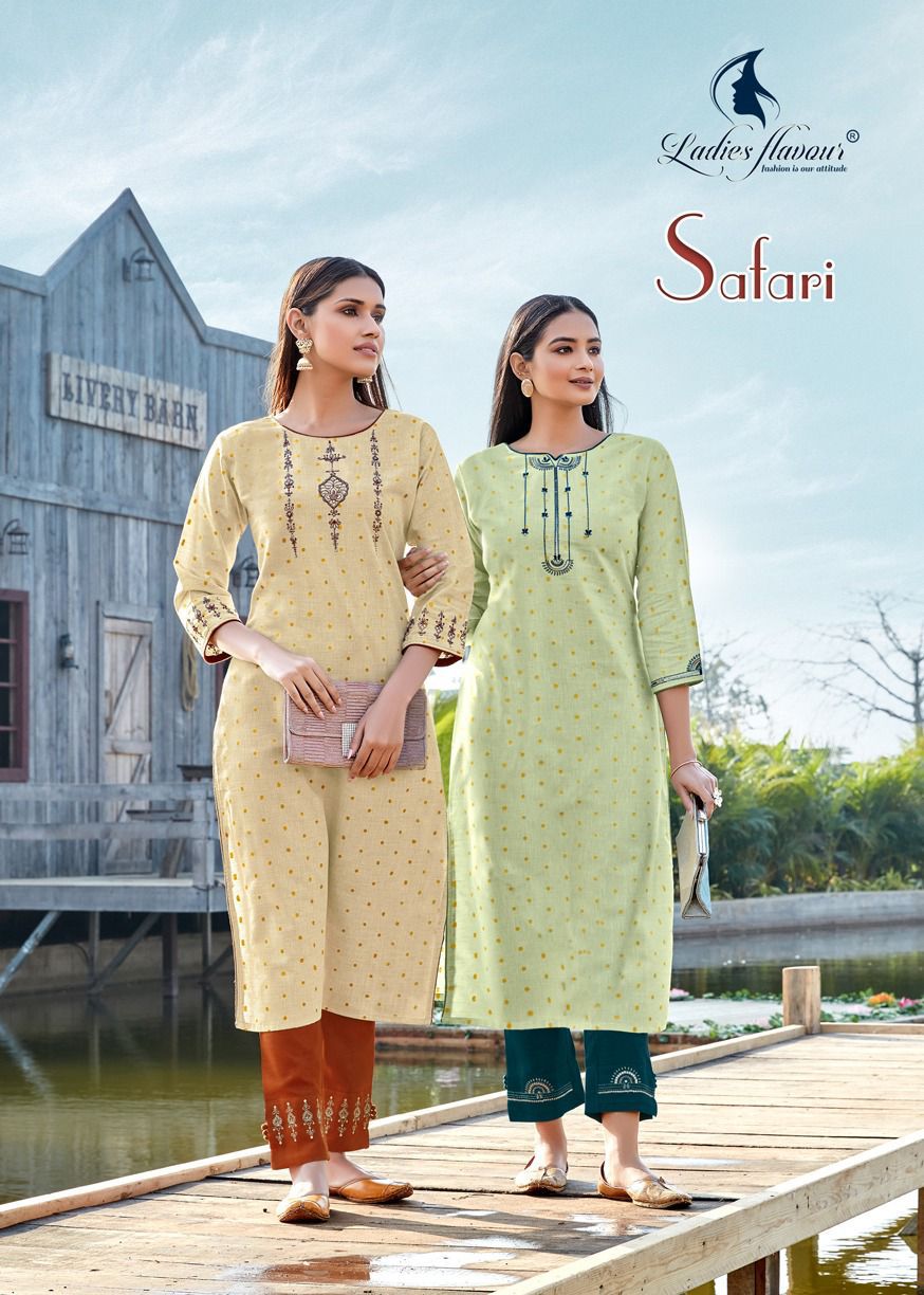 Safari By Ladies Flavour 5001-5004 Kurtis With Bottom Catalog